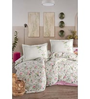 Clasy Ranforce %100 Pamuk Çift Kişilik Dört Mevsim Set Elara V1 Adaçayı