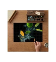 Renkli Meyveler Tasarımı 240 parça Ahşap Puzzle Ahşap Kutuda MP01831
