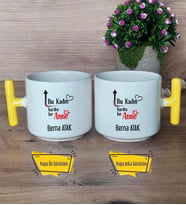 Bu Kadın Harika Bir Anne Kupa Bardak T Sarı Kulplu Anneye Doğum Günü Anneler Günü Hediyesi