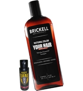 Brickell 237 ml Erkeklere Özel Saçsakal Beyazlıkgiderici Şampuan + Hotrhino Erkekler Için Büyütücüka