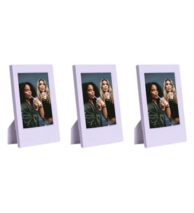 Instax Mini Film Uyumlu Lila 3'lü Klasik Fotoğraf Çerçeve Seti