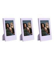 Instax Mini Film Uyumlu Lila 3'lü Klasik Fotoğraf Çerçeve Seti