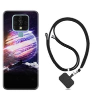 Tecno Camon 16 18P Pova Kılıf Boyun Askılı Silikon Super Planet 1797