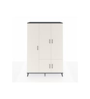 Hyperion Dolap 7 Raflı 5 Kapaklı Tek Askılı 132x44x195 Antrasit-Aytaşı/Antrasit
