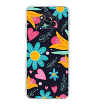 PrintiFy Poco X3 Pro ile Uyumlu Retro Color 1  Kamera Korumalı Şeffaf  Kılıf