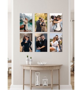 Kişiye Özel 4 Fotoğraflı Dikdörtgen Mdf Tablo