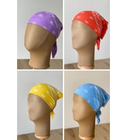 %100 Pamuklu Klasik Desen Unisex 4lü Bandana Seti Renkli Bandana Etnik Desenli A Kalite Bandana