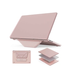Apple Macbook Air 15 Uyumlu 15.3 inç Standlı İnce Lüks Koruyucu Deri Kılıf