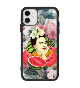 iPhone 11 Frida Kahlo Tasarımlı Glossy Telefon Kılıfı
