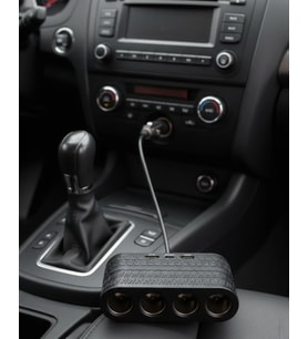 Araçlar İçin 4’Lü Çakmak Çoklayıcı Type C Usb Ve Koruma Sistemli