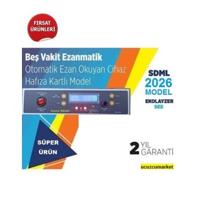 5 Vakit Otomatik Ezan Okuyan Ezanmatik Cihaz - Hafıza Kartlı