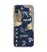 Iphone X ve XS Uyumlu Gezegen Aesthetic Tasarımlı Şeffaf Telefon Kılıfı