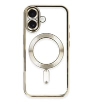 Newface Apple iPhone 16 Kılıf Kross Magneticsafe Kapak - Gold