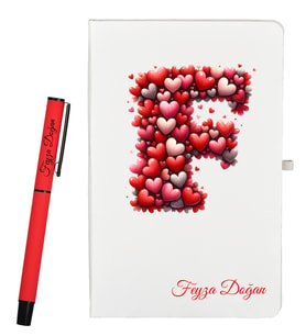 Kişiye Özel Defter ve Kalem Hediye Seti