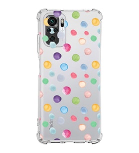 PrintiFy Xiaomi Redmi 10 2022 Uyumlu Water Color 6 Baskılı Şeffaf Köşe Korumalı Antişok Kılıf