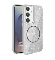 Microsonic Samsung Galaxy S23 FE Kılıf GlamGrip Luxe Gümüş (Gümüş)