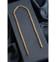 Hematit Doğal Taş Mat Antik Sarı Yassı Balık Sırtı Kesim 6x4mm Dizi [AA]