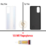 Oppo KAPAK Yapıştırıcı Reno 4 Beyaz Yapıştırıcı B-7000 Yapıştırıcı Arka Kapak Arka Cam Batarya Kapağı Lazer Kesim Kapak Pil Kapağı Back Cover