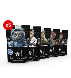 Kediler İçin Karışık Ödül Maması 80 Gr*5 Adet 400 Gram