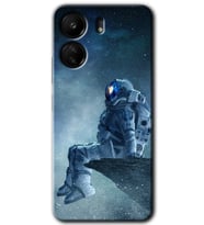 Xiaomi Redmi 13C Kılıf HD Desen Baskılı Kılıf - Astronot Yalnızlığı