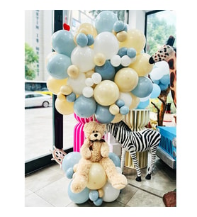 Soft Renkli Ayıcıklı Balon Buketi