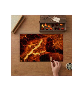 Alevler - Yanardağ Tasarımı 240 parça Ahşap Puzzle Ahşap Kutuda MP03288