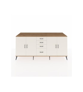 Kronos Konsol 2 Raflı 4 Çekmeceli 4 Kapaklı 220x59x99 Çam-Aytaşı/Aytaşı