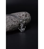 925 Ayar Zincirli Gemi Çapası Erkek Kolye Silver