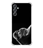 PrintiFy Samsung Galaxy M34 5G Uyumlu Köpek 1 Baskılı Şeffaf Köşe Korumalı Antişok Kılıf