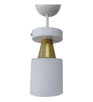 RİOLİGHT RETRO,RUSTİK1 OPAL CAMLI TEKLİ METAL SARKIT AVİZE (Beyaz)