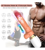 Uzaktan Kumandalı Isıtmalı Hareketli Dildo Vibratör – Gerçekçi Doku, Teleskopik, Vakum Tabanlı 27cm (Ten)