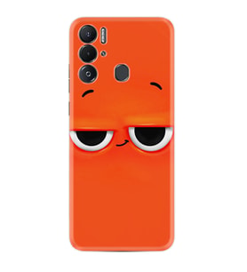 Tecno Pova Neo Kılıf Resimli Desenli Silikon Platinium Series Orange 1830