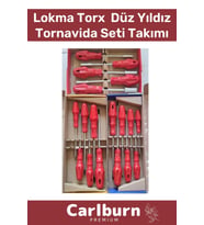 Premium Dayanıklı Ev İş Tamirat Tadilat Vida Lokma Torx Düz Yıldız Tornavida Seti Takımı