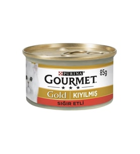 Proplan Gourmet Gold Kıyılmış Sığır Etli Kedi Konservesi 85grx24 Adet (Bej)