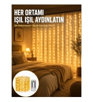 Mey İthalat® Dekoratif Perde Peri Led Günışığı Renk 8 Fonksiyonlu Işık Yeni Nesil