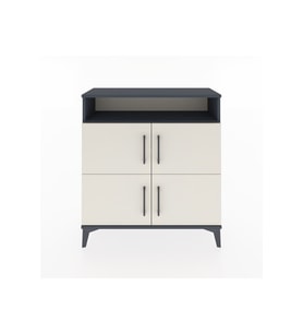 Arges Şifonyer 4 Raflı 4 Kapaklı 88x30x96 Antrasit-Aytaşı