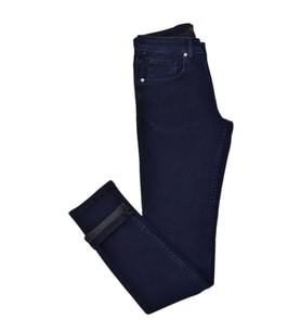 Erkek Lacivert Silim Fit 5 Cepli Jeans Pantolon BGL-ST03820