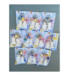 Atölye Lavi Shop Unicorn doğum günü/aile katılım etkinlik/boyama Seti 10 ADET