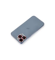 Apple İphone 12 Pro Metal Kamera Lens Koruma Cam - Kırmızı