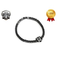 BEŞİKTAŞ KARE HEMATİT (4 MM) DOĞALTAŞ BİLEKLİK (Gri-Gri-Gri)