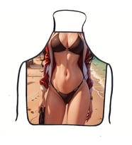 Valkyrie Bikini Esprili Mutfak Önlüğü Baskılı Unisex Parti Barbekü Mutfak Önlüğü 80x60 cm