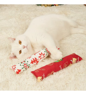 Yılbaşı Konseptli Hışırtılı Bez Kedi Oyuncağı