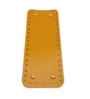 Angel Çanta Aksesuar Gerçek Deri Hardal Sarı 30X12 cm Dikdörtgen Light Gold Metalli Çanta Tabanı