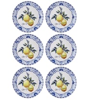 The Mia Odore Di Limone Servis Tabağı 6lı Set 26 cm ODL003 (Çok Renkli)