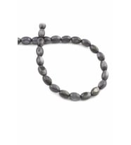 Sedef Doğal Taş Parlak Gri Arpa Kesim 6x8mm Dizi [AA]