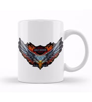 Harley Davidson Kartal Kupa Bardak Porselen