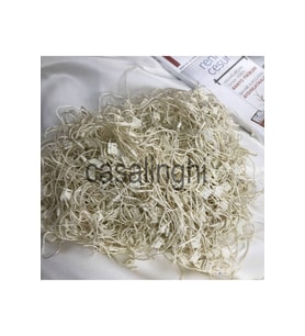 Krem Renkli Kilitli Ip Renkli Asmalı Etiket Ipi Lock String Tag Rope - 25 Adet