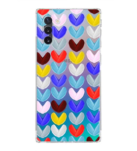 PrintiFy Samsung Galaxy Note 10 ile Uyumlu Water Color 1  Kamera Korumalı Şeffaf  Kılıf