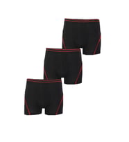 3lü Erkek Çocuk Likralı Pamuklu Boxer Kaliteli Esnek İç Çamaşırı (Siyah)