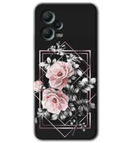 Redmi Note 12 5G Kılıf HD Desen Baskılı Kılıf - Retro Çiçek 1